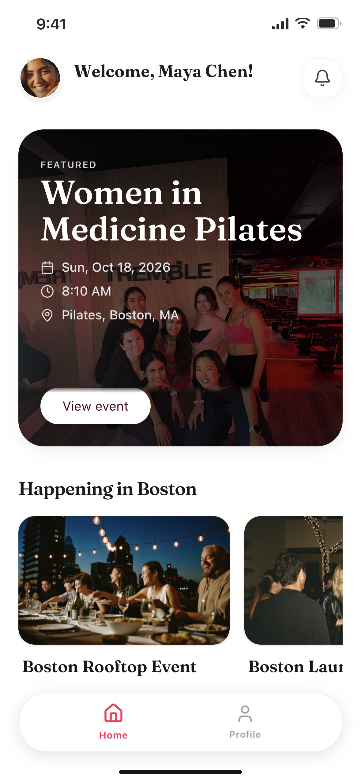 Scrubbed In app: home in Boston